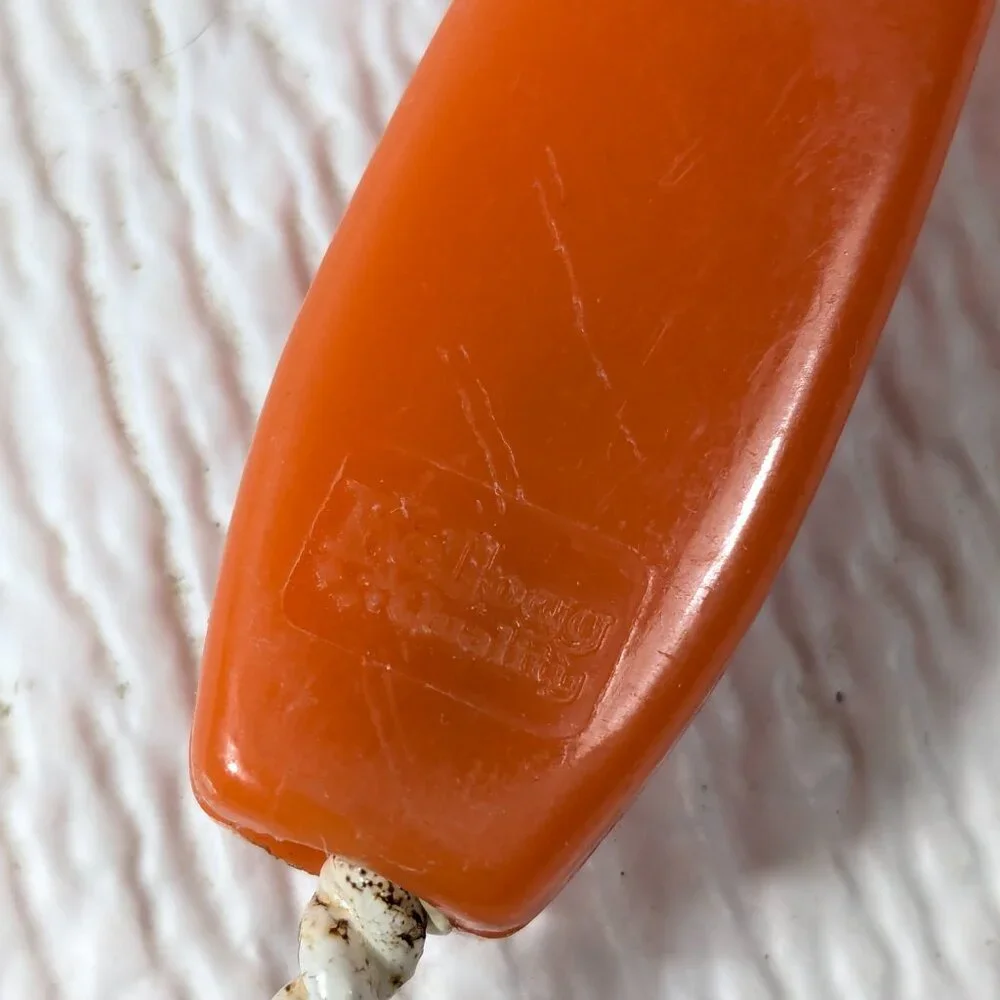 Vintage Kellogg‎ Quality Basting & Pastry Brush orange plastic handle USA RARE